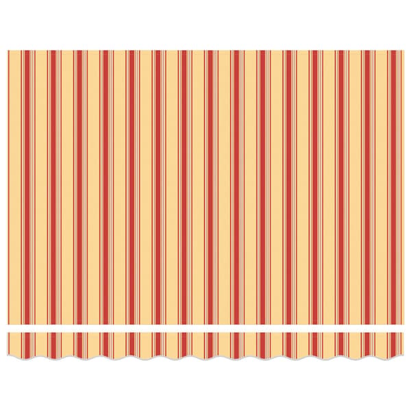 vidaXL Utfällbar markis Gul 350 x 200 cm tyg