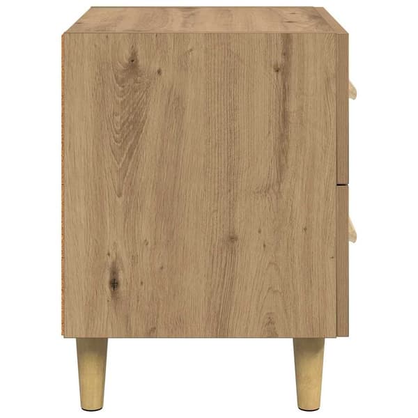vidaXL Sengeskap 2 pcs Artisan Eik 40 x 35 x 47.5cm Konstruert tre