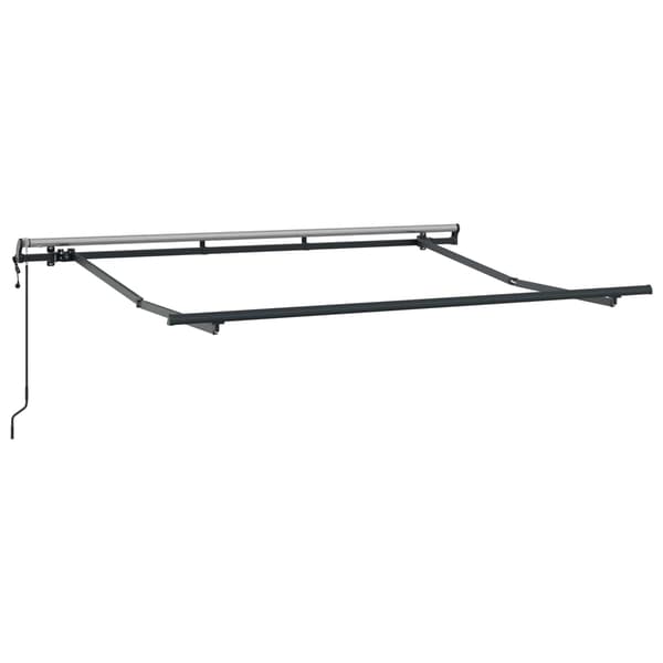 vidaXL Utfällbar markis Blå 250 x 200 cm tyg