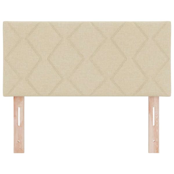 vidaXL LED huvuddyna Kräm 100 cm tyg