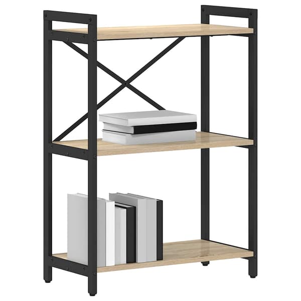 vidaXL Bokhylle Sonoma eik 60 x 30 x 85 cm Konstruert tre
