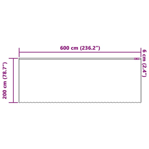 vidaXL Spetsgardin med gardiner Blommor Vit 200 x 600 cm Polyester