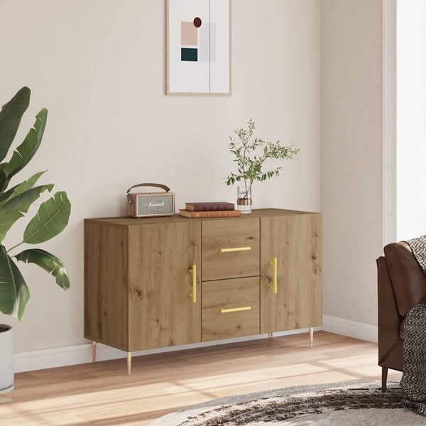 vidaXL Skjenk artisan eik 100x36x60 cm konstruert tre