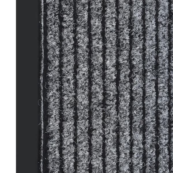 vidaXL Dørmatte stripet grå 60x80 cm