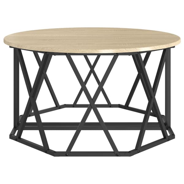 vidaXL Sonoma Ek Spånskiva Medium Kaffebord Rektangulär Modern