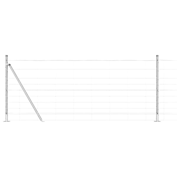vidaXL Gjerdepåle Galvanisert 25 x 1 m Stål