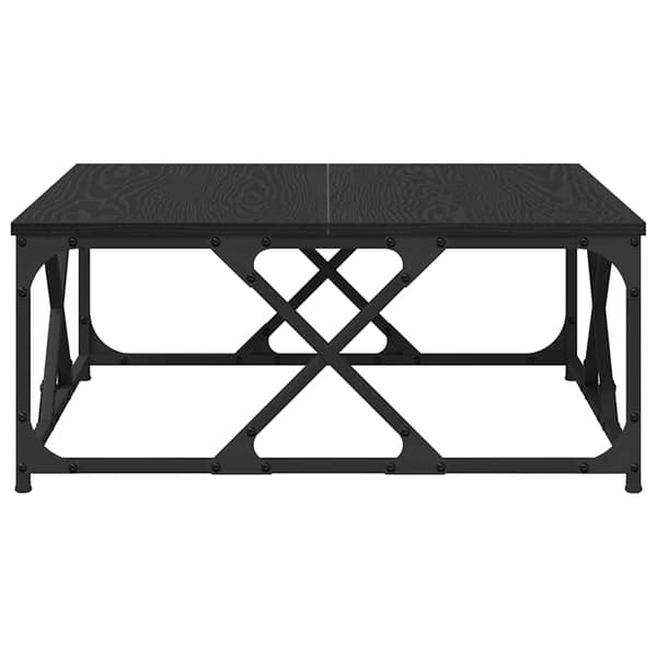 vidaXL Kaffebord Svart Eik 70 x 70 x 30 cm Konstruert tre