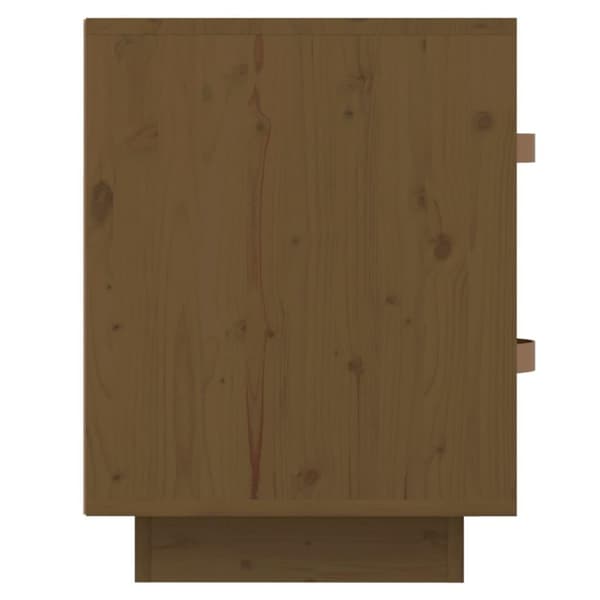 vidaXL Nattbord honningbrun 40x34x45 cm heltre furu