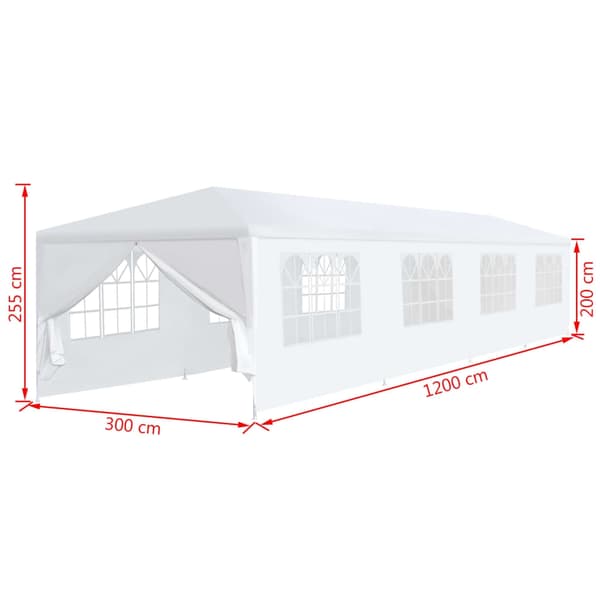 vidaXL Markise Hvit 3,5 x 2,5 m Metall