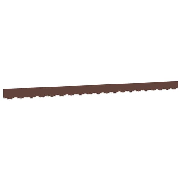 vidaXL Erstatningsstoff for markisekappe brun stripe 450 cm