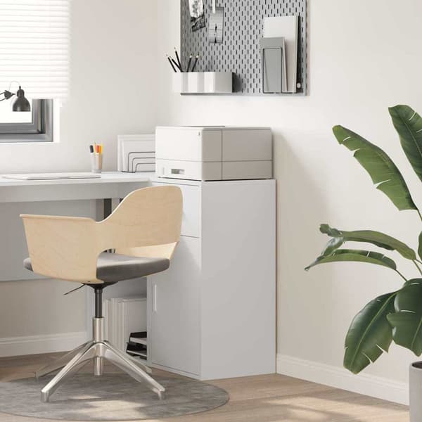 vidaXL Sideboard med låda Vit 38 x 34 x 75 cm