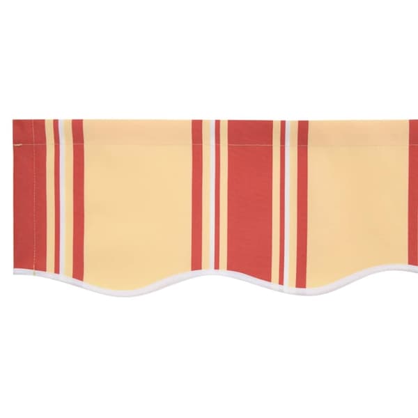 vidaXL Utfällbar markis Gul och Orange 400 × 300 cm