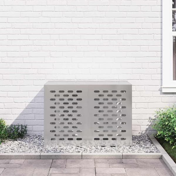 vidaXL Täckning för Luftkonditionering Silver 100 x 50 x 70 cm