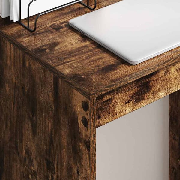 vidaXL Skrivebord Røkt eik 60 x 40 x 76 cm