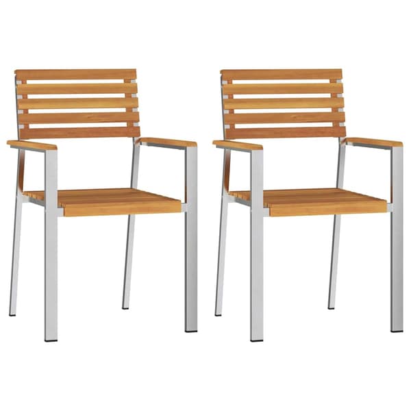 vidaXL Hage Spisegruppe 3 pcs Brun Solid akasietre