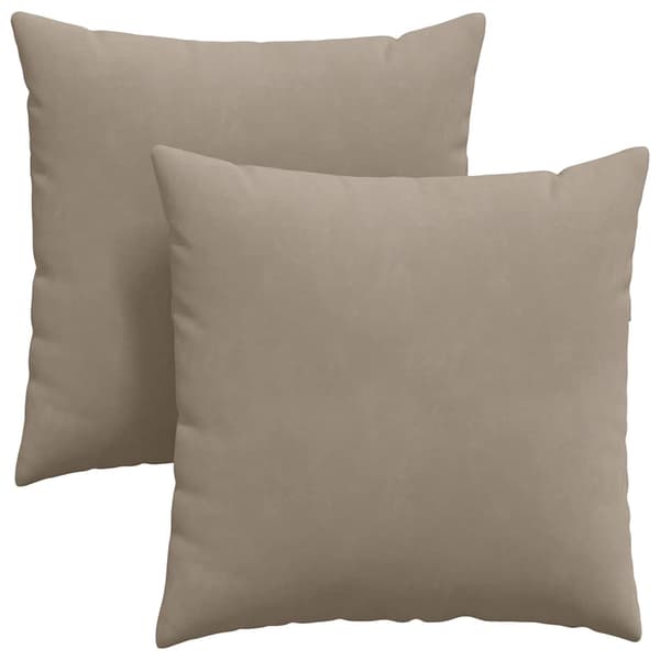 vidaXL Soffkuddar 2 st Gråbrun 80 x 80 cm tyg