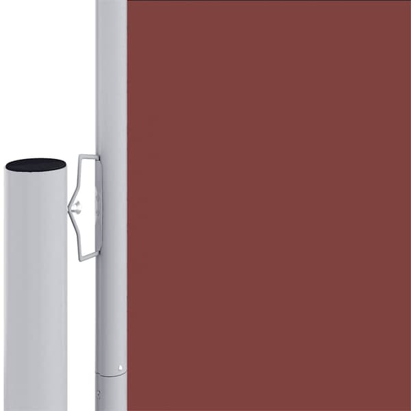 vidaXL Infällbar sidomarkis 200x600 cm brun