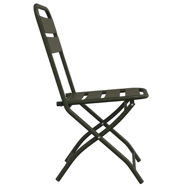 vidaXL Fällstol för trädgård 2 pcs Grön 42 x 52 x 82cm