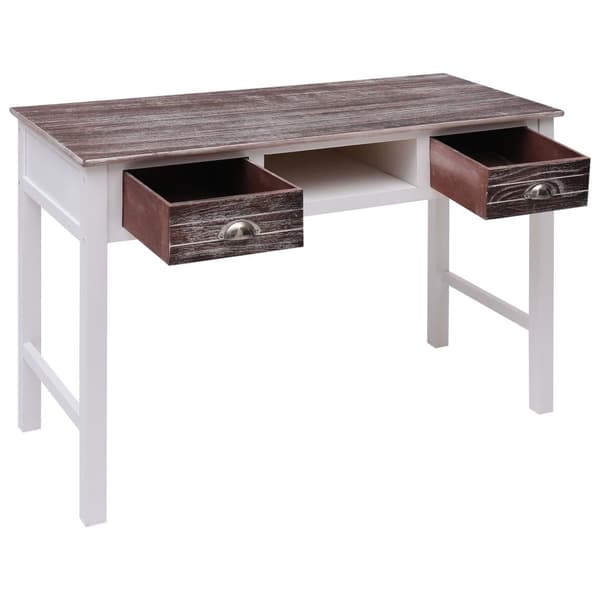 vidaXL Skrivbord brun 110x45x76 cm trä