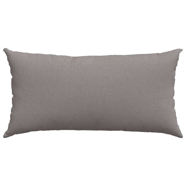 vidaXL Soffkuddar 2 st Gråbrun 80 x 40 cm tyg