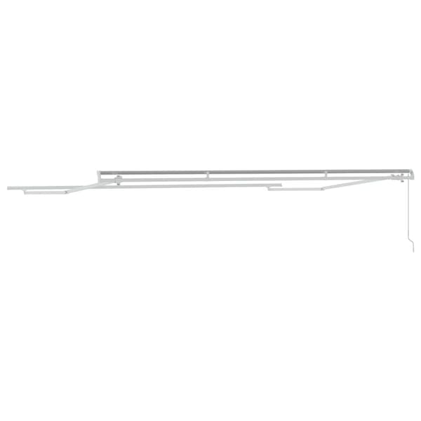 vidaXL Markise Hvit 4 × 3 m Metall