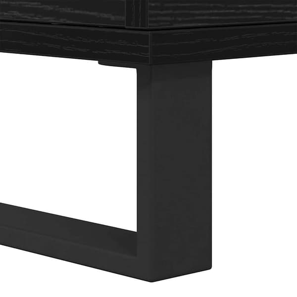 vidaXL Serviesskap 2 pcs Svart Eik 60 x 35 x 70 cm