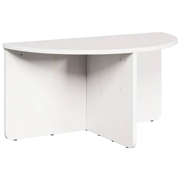 vidaXL Kaffeebord 2 pcs Vit Massiv furu