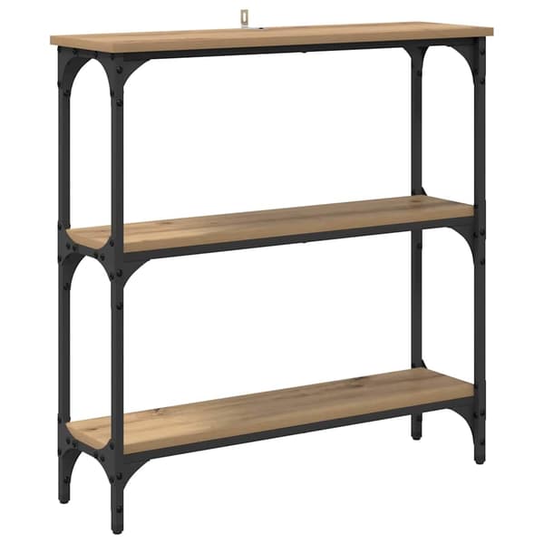 vidaXL Konsollbord Artisan Eik 75 x 22,5 x 75 cm Konstruert tre