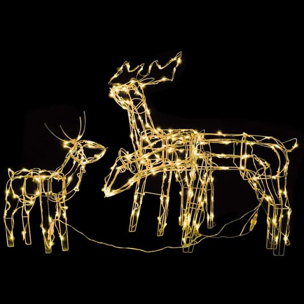 vidaXL Julbelysning med renar 3 delar 229 LED