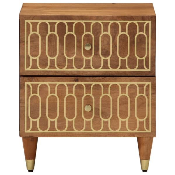 vidaXL Nattbord 40x33x46 cm heltre mango