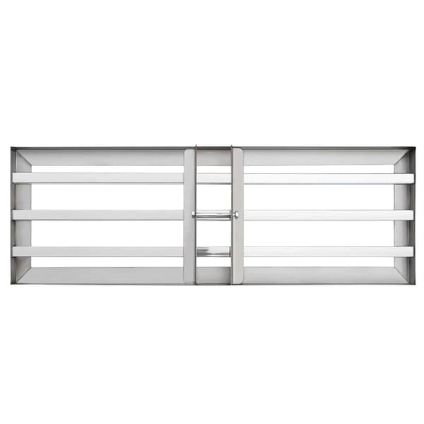 vidaXL Erstatningshode til hagerive sølv 75 x 25 x 6 cm Rustfritt Stål