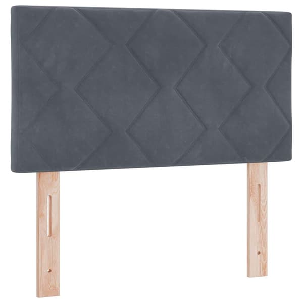 vidaXL Huvudgavel Mörkgrå 80 cm Sammet