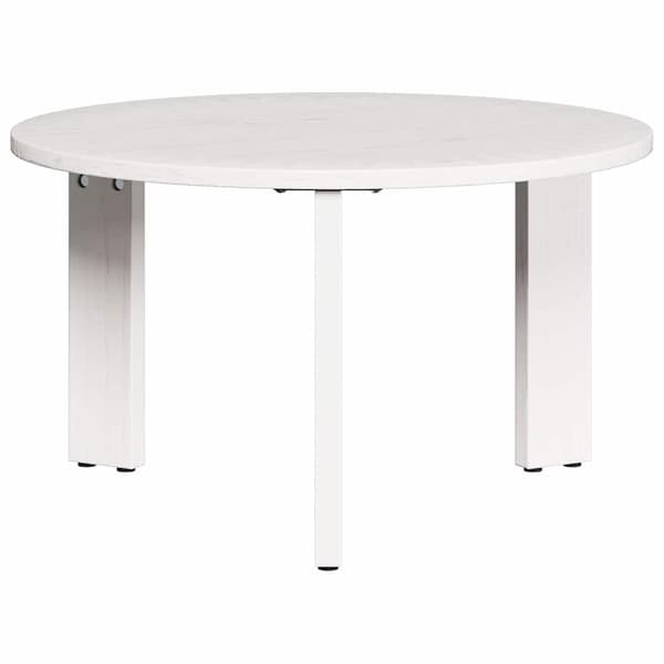 vidaXL Kaffeebord 2 pcs Vit Massivt tallträ