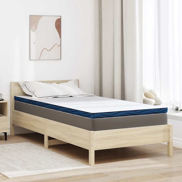 vidaXL Madrasskydd Vit 90 x 190 cm Jacquardtyg