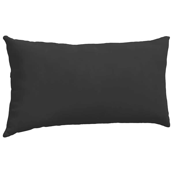 vidaXL Soffkuddar 2 st Svart 80 x 40 cm tyg