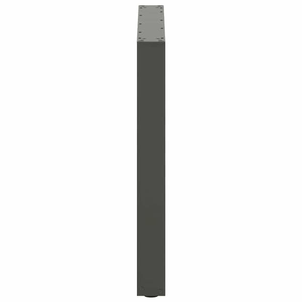 vidaXL Soffbordsben U-formade 2 st antracit 80x(72-73) cm stål