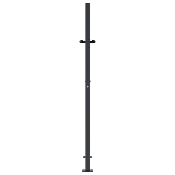 vidaXL Trädgårdsgrind antracit 105x155 cm stål träddesign