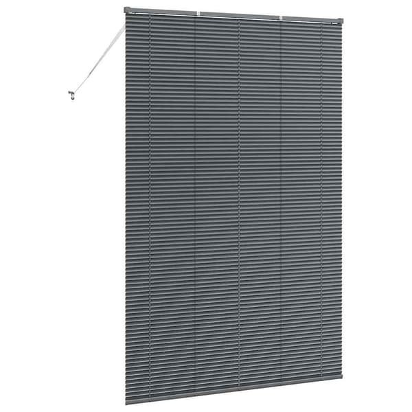 vidaXL Persienner Mörkgrå 220x150cm Aluminium