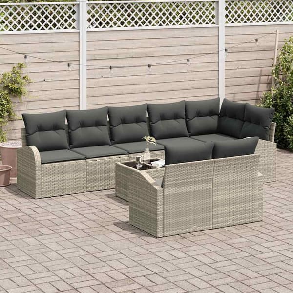 vidaXL Trädgårdsoffset Ljusgrå 55 x 55 x 37 cm konstrotting