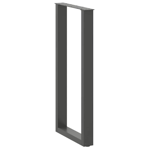 vidaXL Soffbordsben U-formade 2 st antracit 50x(100-101) cm stål
