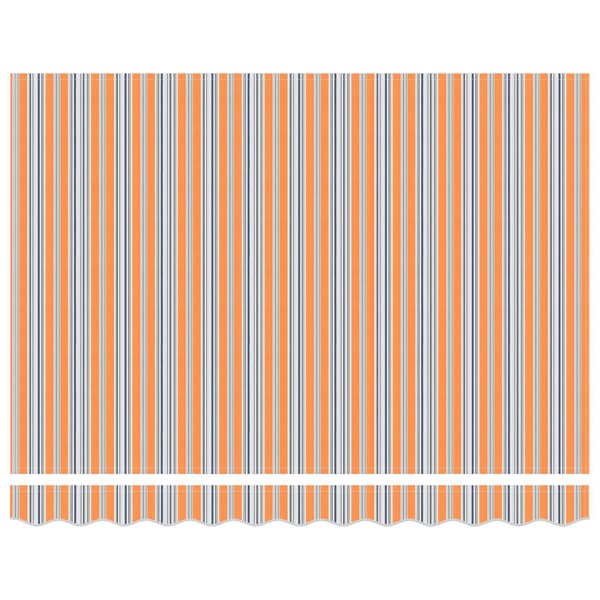 vidaXL Utfällbar markis Flerfärgsdesign 350 x 250 cm