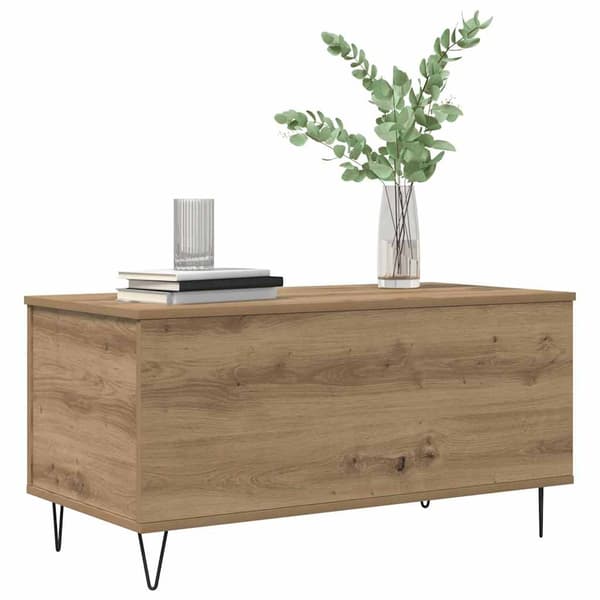 vidaXL Kaffebord artisan eik 90 x 44.5 x 45 cm Konstruert tre