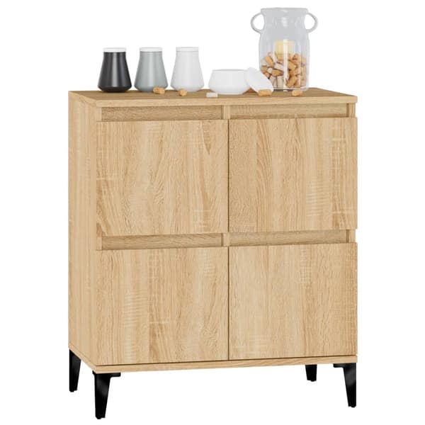 vidaXL Skjenk sonoma eik 60x35x70 cm konstruert tre