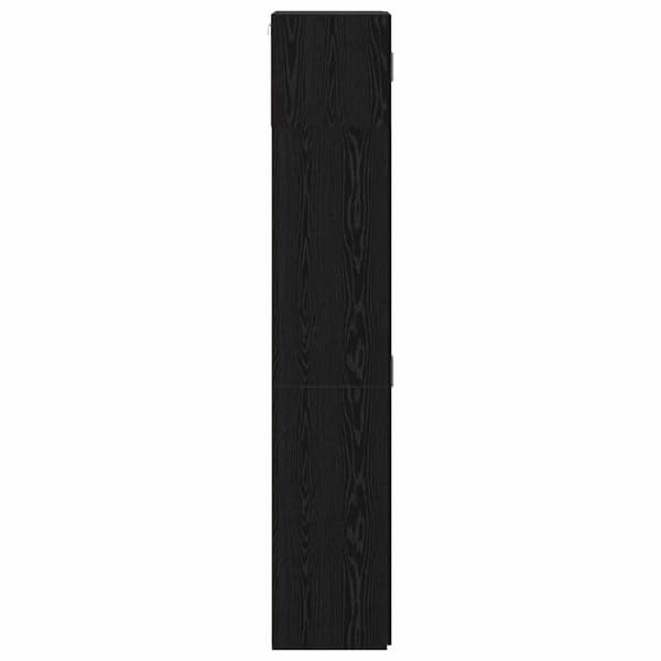 vidaXL Oppbevaringsskap 3 pcs Svart Eik