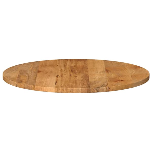 vidaXL Bordplate Ø 90x3,8 cm rund heltre mango