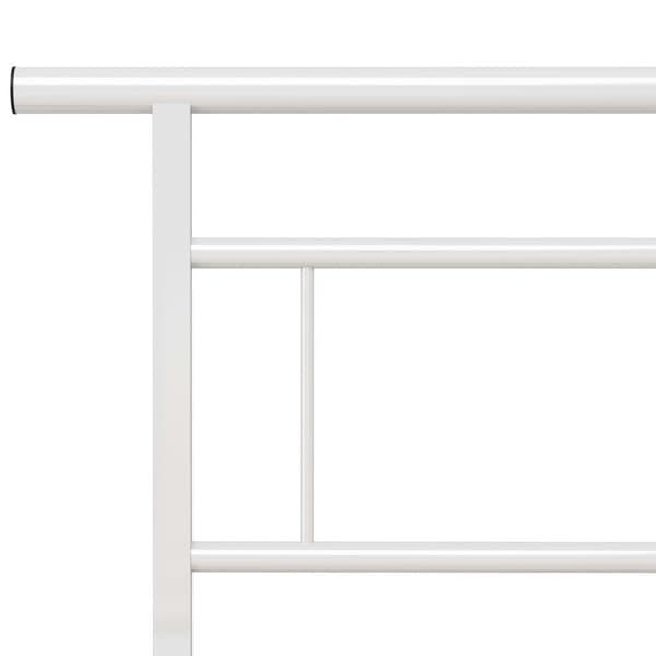 vidaXL Seng/Sengeramme hvit metall 140x200 cm change1