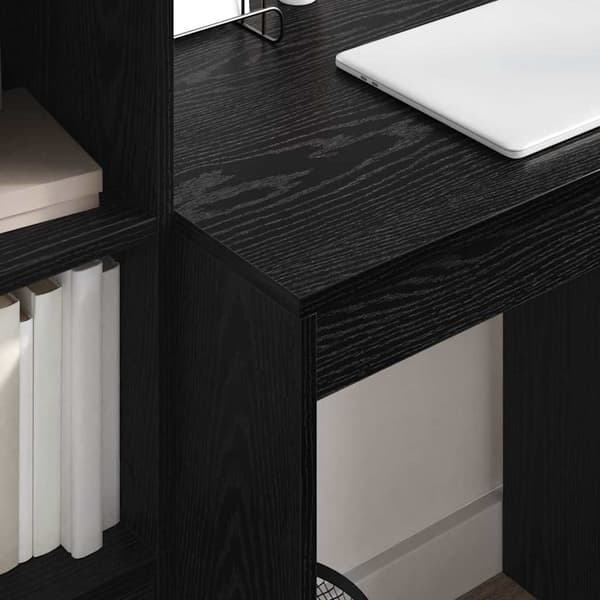 vidaXL Skrivebord Svart Eik 70 x 50 x 76 cm