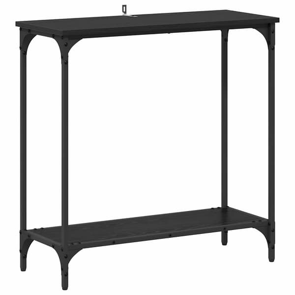 vidaXL Konsollbord Svart eik 75 x 30.5 x 75 cm Konstruert tre
