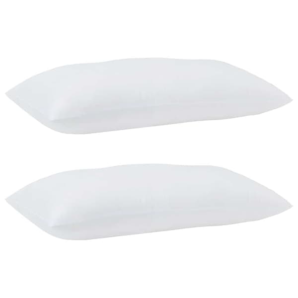 vidaXL Kudde med kudde 2 pcs Vit 61 x 41 x 20 cm Polyester