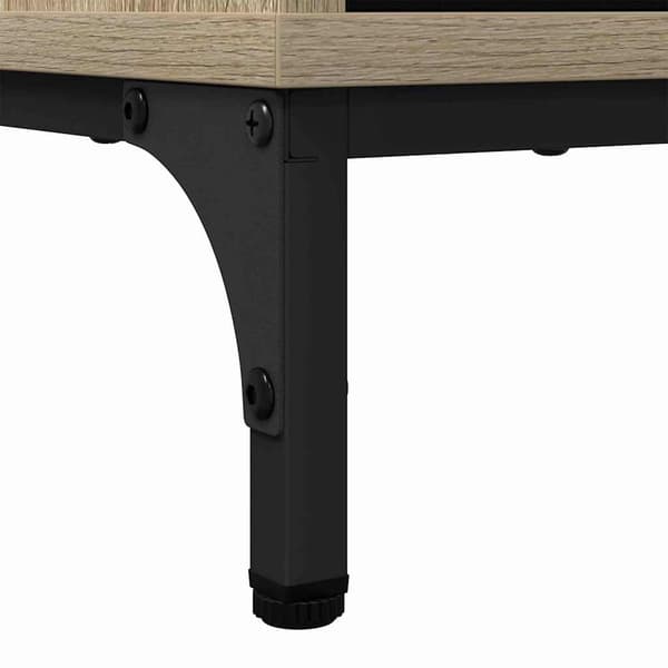 vidaXL Serviesskap Sonoma eik 69,5 x 33 x 82 cm Konstruert tre